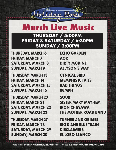 March Live Music